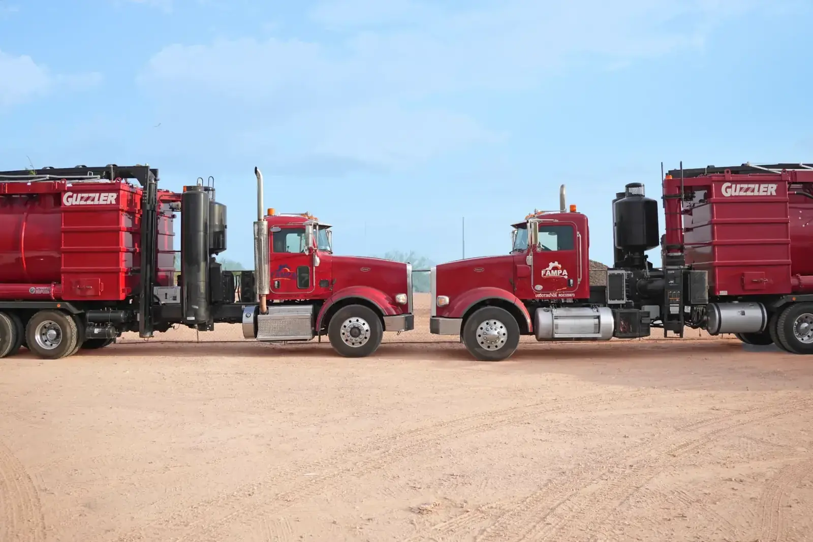 Fampa Construction crew installing underground fiber-optic cable in Arizona