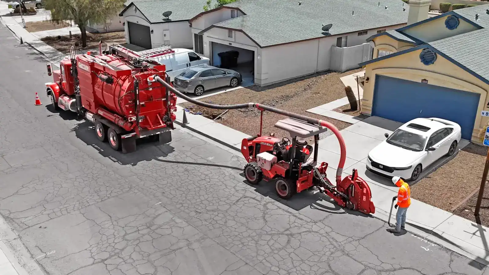 Fampa Construction directional drilling crew working across the Phoenix Metro