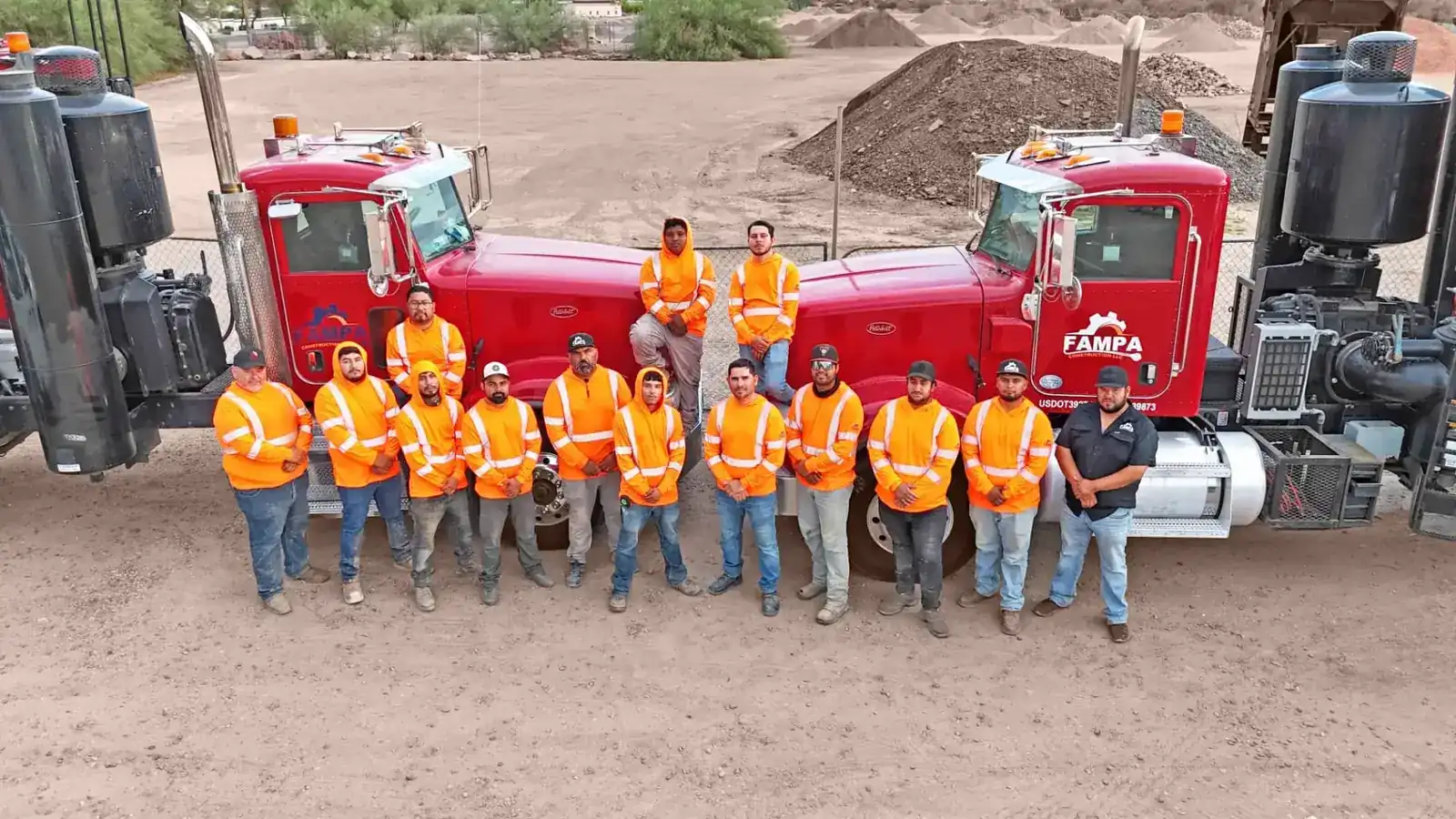 Fampa Construction directional drilling crew working across the Phoenix Metro