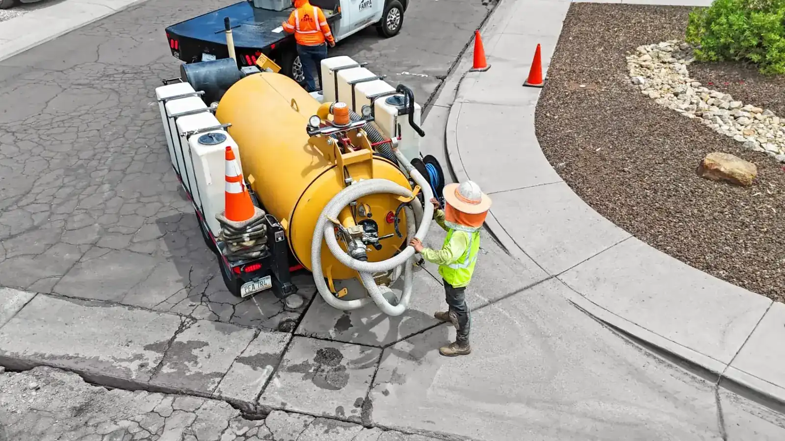 Ditch Witch microtrencher installing fiber conduit